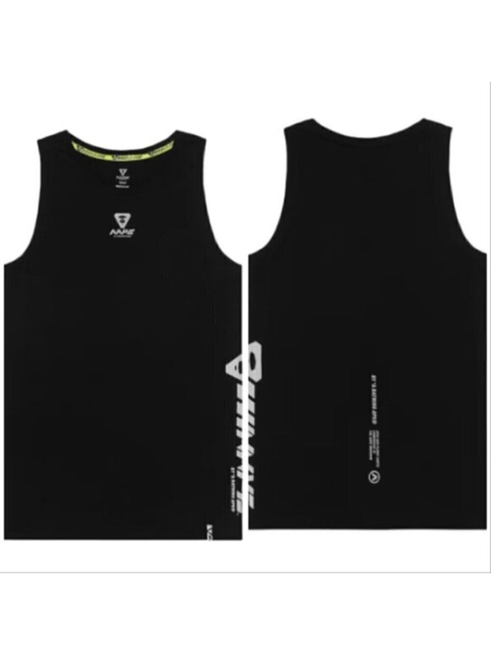 AAPE+ By A Bathing Ape Black Tank Top